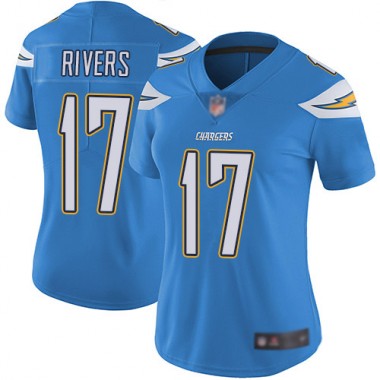 Los Angeles Chargers NFL Football Philip Rivers Electric Blue Jersey Women Limited  #17 Alternate Vapor Untouchable->los angeles chargers->NFL Jersey
